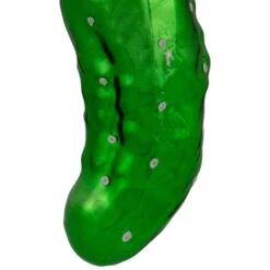 Northlight 4 In. Shiny Green Pickle Hanging Glass Christmas Ornament -The Home Depot Shop northlight single christmas ornaments 34529048 1f 1000