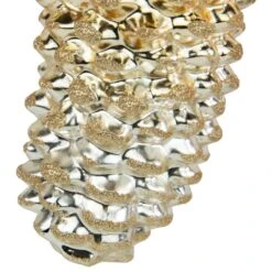 Northlight Pine Cone Glass Christmas Ornament-7.25 In. Gold -The Home Depot Shop northlight single christmas ornaments 35254046 1f 1000
