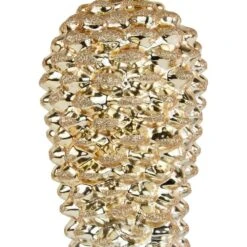 Northlight Pine Cone Glass Christmas Ornament-7.25 In. Gold -The Home Depot Shop northlight single christmas ornaments 35254046 44 1000