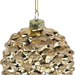 Northlight Pine Cone Glass Christmas Ornament-7.25 In. Gold -The Home Depot Shop northlight single christmas ornaments 35254046 4f 1000
