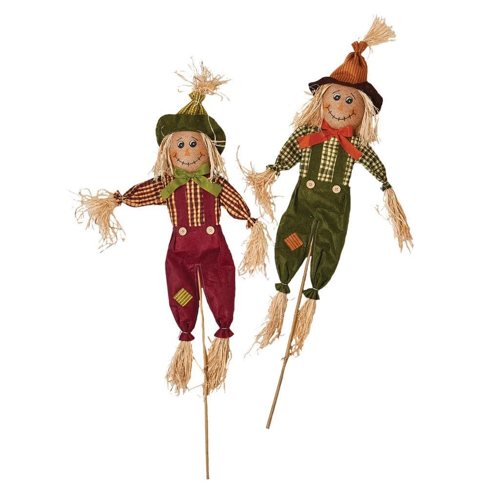 36 In. Scarecrow On Pole (Set Of 2) 1 36 In. Scarecrow On Pole (Set Of 2)
