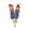 60 In. Whooos There Scarecrow On Pole (Set Of 2)