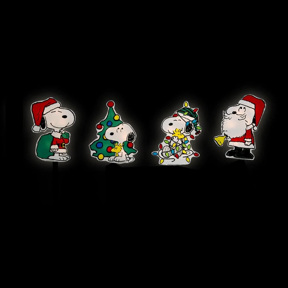 Peanuts 12 In. LED Snoopy Lighted Christmas Pathway Markers 1 Peanuts 12 In. LED Snoopy Lighted Christmas Pathway Markers