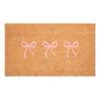 Bow Trio Pink 17 In. X 29 In. Indoor/Outdoor Doormat
