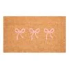 Bow Trio Pink 24 In. X 36 In. Indoor/Outdoor Doormat