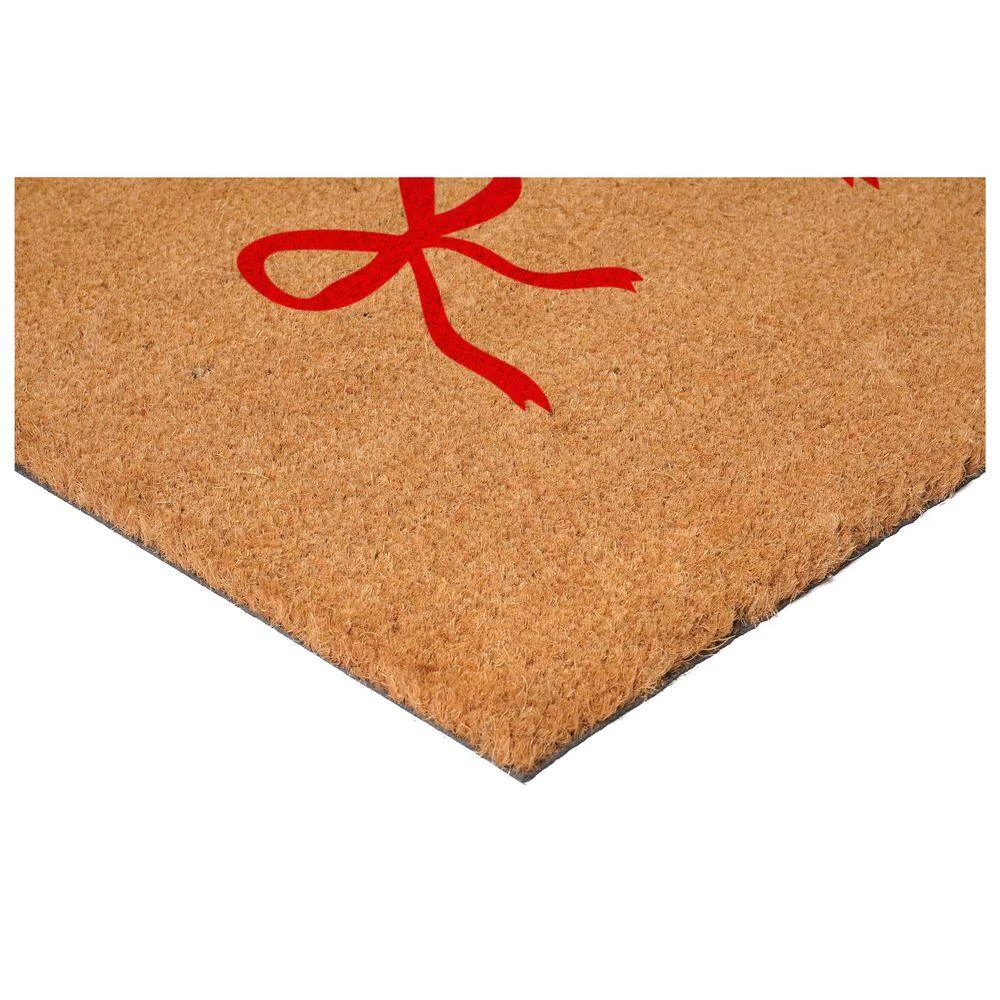 Bow Trio Red 24 In. X 36 In. Indoor/Outdoor Doormat 2 Bow Trio Red 24 In. X 36 In. Indoor/Outdoor Doormat - Image 2