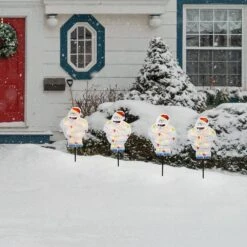 12 In. Tall Bumble Pathway Markers 4 CT 5 12 In. Tall Bumble Pathway Markers 4 CT -The Home Depot Shop rudolph christmas yard decorations pw 76403 31 1000