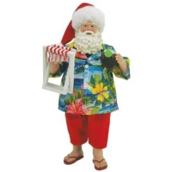 10 In. Beach Santa And Chair