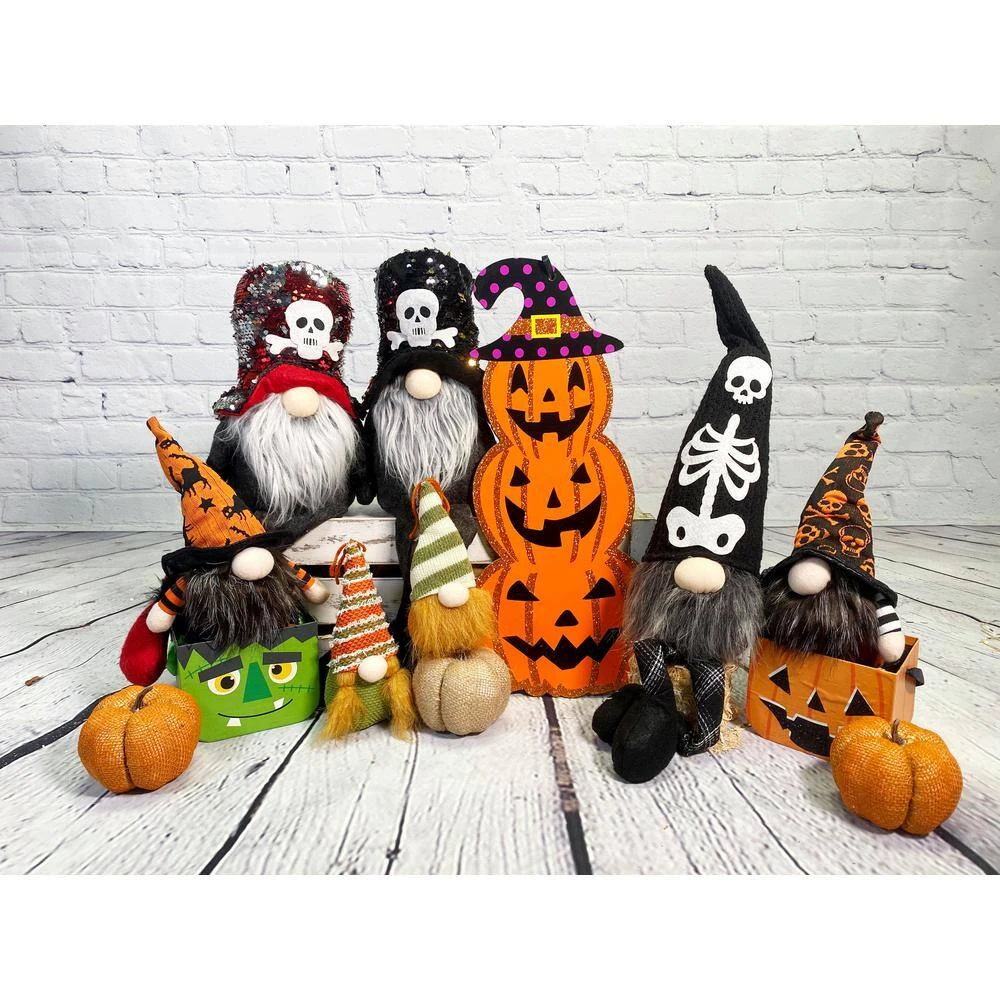 20 In. Sitting Halloween Gnome Plush (Red Hat) Ornament Home Decor 3 20 In. Sitting Halloween Gnome Plush (Red Hat) Ornament Home Decor - Image 3