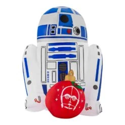 STAR WARS 3 Ft Pre-Lit LED Airblown R2-D2 With Ornament Christmas Inflatable