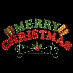 5 Ft. W Outdoor Christmas Decoration Merry Christmas Sign With Red And Green LED Lights 21 5 Ft. W Outdoor Christmas Decoration Merry Christmas Sign With Red And Green LED Lights -The Home Depot Shop starfree christmas yard decorations hoxsod0106 44 1000