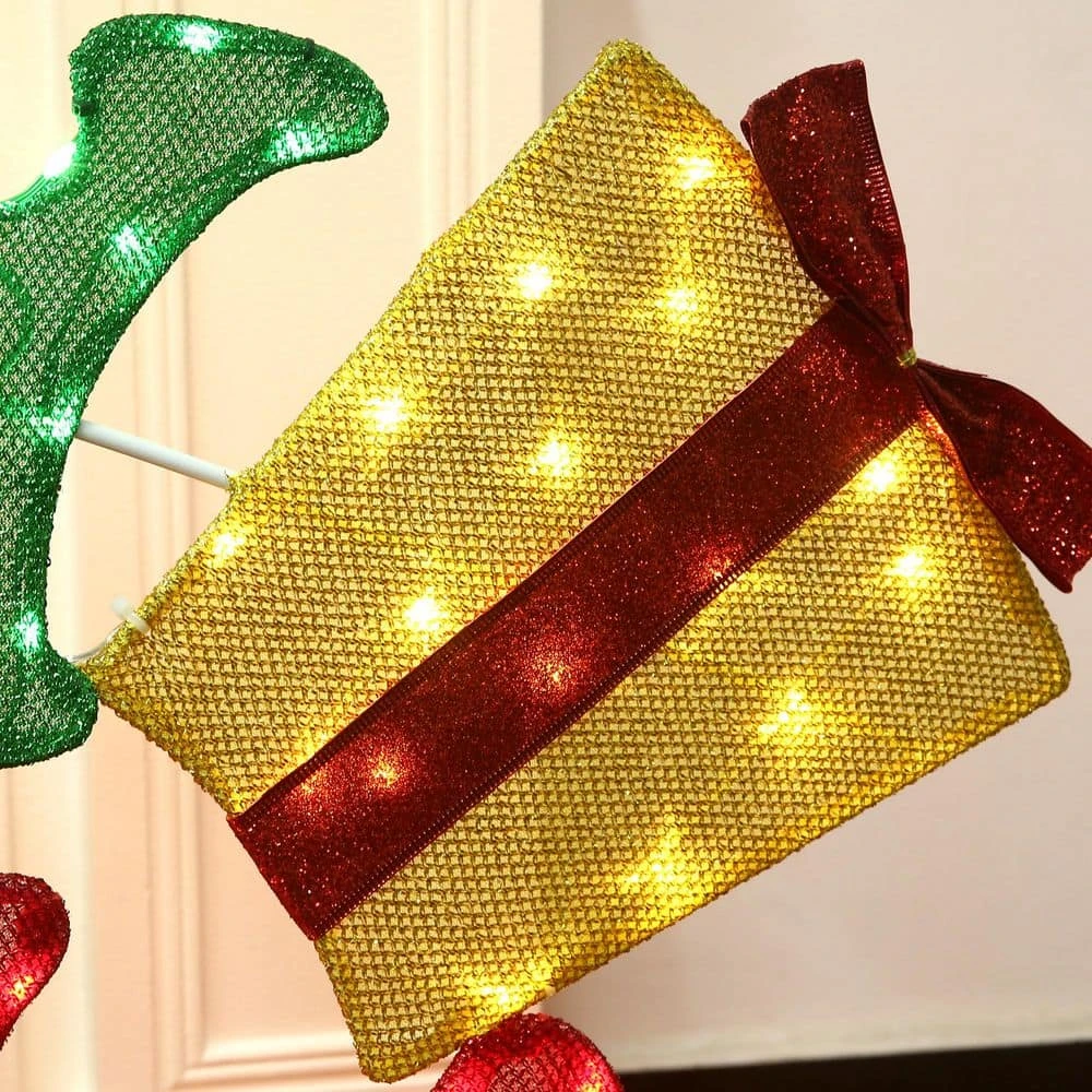 5 Ft. W Outdoor Christmas Decoration Merry Christmas Sign With Red And Green LED Lights 9 5 Ft. W Outdoor Christmas Decoration Merry Christmas Sign With Red And Green LED Lights - Image 9