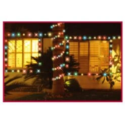 60-Light LED Multicolor Dome Light Set -The Home Depot Shop starlite creations christmas string lights sl001 m060 a 31 1000