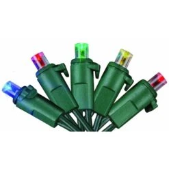 60-Light LED Multicolor Dome Light Set -The Home Depot Shop starlite creations christmas string lights sl001 m060 a d4 1000