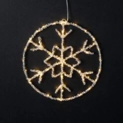 12" Christmas Lighted Snowflake Circle -The Home Depot Shop sullivans christmas novelty lights met2386 1f 1000