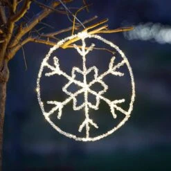 12" Christmas Lighted Snowflake Circle -The Home Depot Shop sullivans christmas novelty lights met2386 4f 1000