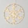 12" Christmas Lighted Snowflake Circle