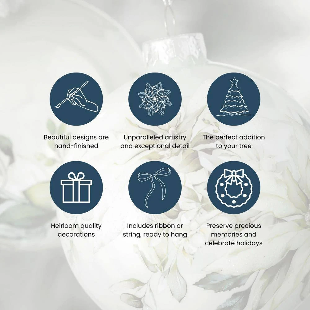 7.5 In. , 7.75 In. And 14 In. Finial Ornament - Set Of 3, Multicolored Christmas Ornaments 4 7.5 In. , 7.75 In. And 14 In. Finial Ornament - Set Of 3, Multicolored Christmas Ornaments - Image 4