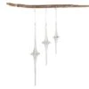 14.75 In. , 9.75 In. And 7.5 In. Glass Icicle Ornament - Set Of 3, Clear Christmas Ornaments
