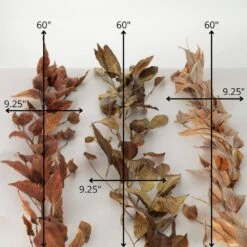 5 Ft. Eucalyptus Unlit Artificial Fall Garland Set Of 3 8 5 Ft. Eucalyptus Unlit Artificial Fall Garland Set Of 3 -The Home Depot Shop sullivans fall garlands fepgd 1f 1000