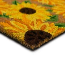 Home Accents Holiday Sunflower Festival Fun 18 In. X 30 In. Harvest Coir Outdoor Mat -The Home Depot Shop sunflower festival fun home accents holiday fall doormats 969899 1d 1000