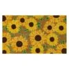 Home Accents Holiday Sunflower Festival Fun 18 In. X 30 In. Harvest Coir Outdoor Mat