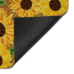 Home Accents Holiday Sunflower Festival Fun 18 In. X 30 In. Harvest Coir Outdoor Mat -The Home Depot Shop sunflower festival fun home accents holiday fall doormats 969899 66 1000