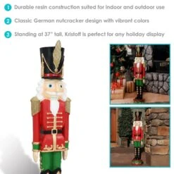 37 In. Kristoff The Nutcracker Soldier Christmas Decor (Set Of 2) 13 37 In. Kristoff The Nutcracker Soldier Christmas Decor (Set Of 2) -The Home Depot Shop sunnydaze christmas yard decorations fc 438 2pk 1d 1000