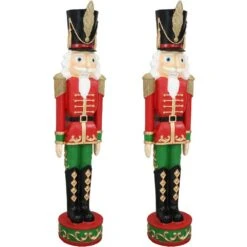 37 In. Kristoff The Nutcracker Soldier Christmas Decor (Set Of 2)