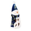 South Dakota State University Snowman LED Christmas Garden Statuary, 8 In.