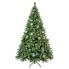 Tasha 7.4 Ft. PVC Christmas Tree, Decorated With 65 Pine Cones And Realistic Thicken Tips Over 1300