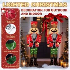 5 Ft. 3D Nutcracker Outdoor Christmas Holiday Yard Decoration Warm White Light 19 5 Ft. 3D Nutcracker Outdoor Christmas Holiday Yard Decoration Warm White Light -The Home Depot Shop veikous christmas yard decorations pg0403 07 1f 1000