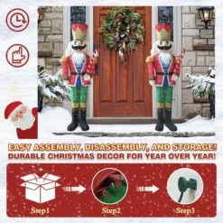 5 Ft. 3D Nutcracker Outdoor Christmas Holiday Yard Decoration Warm White Light 16 5 Ft. 3D Nutcracker Outdoor Christmas Holiday Yard Decoration Warm White Light -The Home Depot Shop veikous christmas yard decorations pg0403 07 77 1000