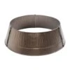 Ribbed 24 In. D Bronze Metal Tree Collar