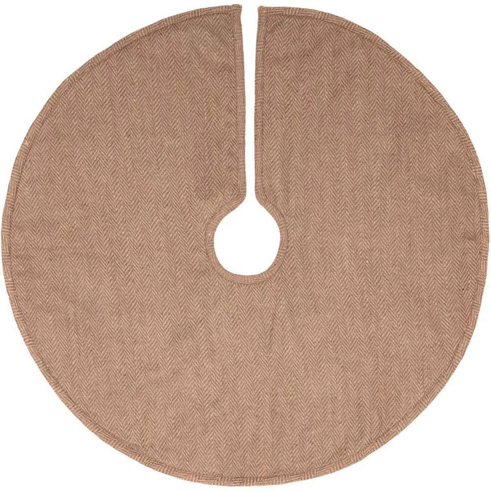 21 In. Gavin Cherry Red Rustic Christmas Decor Mini Tree Skirt 2 21 In. Gavin Cherry Red Rustic Christmas Decor Mini Tree Skirt - Image 2