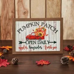 10 In. Shiplap Pumpkin Patch Fall Red Truck Harvest Wall Sign 11 10 In. Shiplap Pumpkin Patch Fall Red Truck Harvest Wall Sign -The Home Depot Shop vhc brands indoor fall decorations 85379 4f 1000