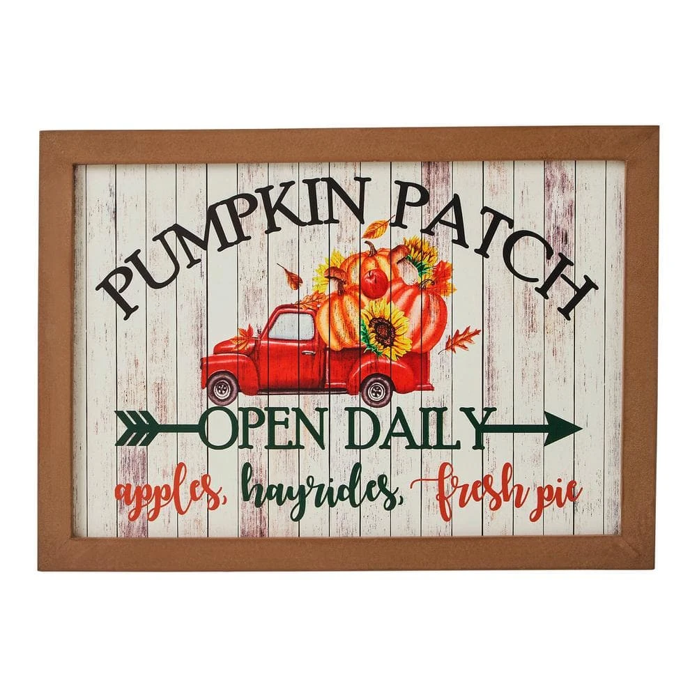 10 In. Shiplap Pumpkin Patch Fall Red Truck Harvest Wall Sign 1 10 In. Shiplap Pumpkin Patch Fall Red Truck Harvest Wall Sign