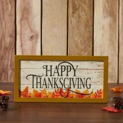 8 In. Shiplap Happy Thanksgiving Fall Leaves Wall Sign 9 8 In. Shiplap Happy Thanksgiving Fall Leaves Wall Sign -The Home Depot Shop vhc brands indoor fall decorations 85381 4f 1000