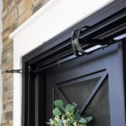 Garland Hanger - Double Door (52-82 In. Doors) (Black) -The Home Depot Shop village lighting company christmas light accessories v 20912 blk 44 1000