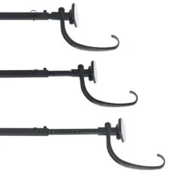 Garland Hanger - Double Door (52-82 In. Doors) (Black) -The Home Depot Shop village lighting company christmas light accessories v 20912 blk 4f 1000