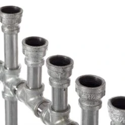 Vintiquewise Industrial Galvanized Antique Silver Metal Pipe Hanukkah Menorah 15 Vintiquewise Industrial Galvanized Antique Silver Metal Pipe Hanukkah Menorah -The Home Depot Shop vintiquewise menorahs qi004137 76 1000