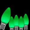 OptiCore C7 LED Green Smooth/Opaque Shatter-Resistant Christmas Light Bulbs (25-Pack)
