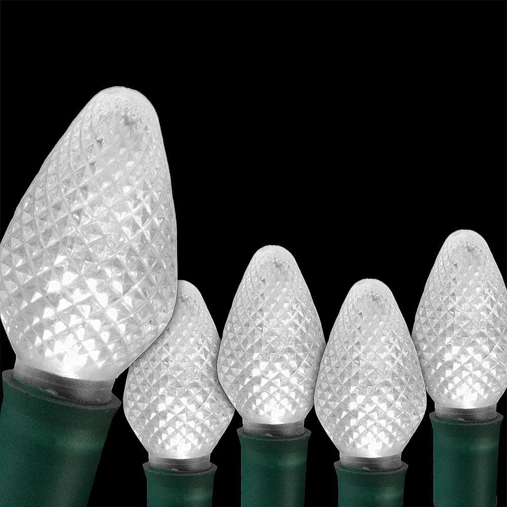 SuperBright 16 Ft. 25-Light Cool White C7 String LED Light Set 1 SuperBright 16 Ft. 25-Light Cool White C7 String LED Light Set