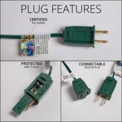 OptiCore 24 Ft. 25-Light LED Blue Faceted C7 String Light Set -The Home Depot Shop wintergreen lighting christmas string lights 77717 76 1000