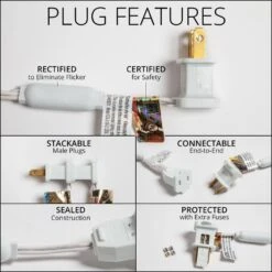 7 Ft. 70-Light M5 LED Blue And White Icicle Light Set -The Home Depot Shop wintergreen lighting icicle lights 20350 44 1000