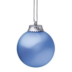 5 In. Blue Single LED Outdoor Hanging Globe Ornament